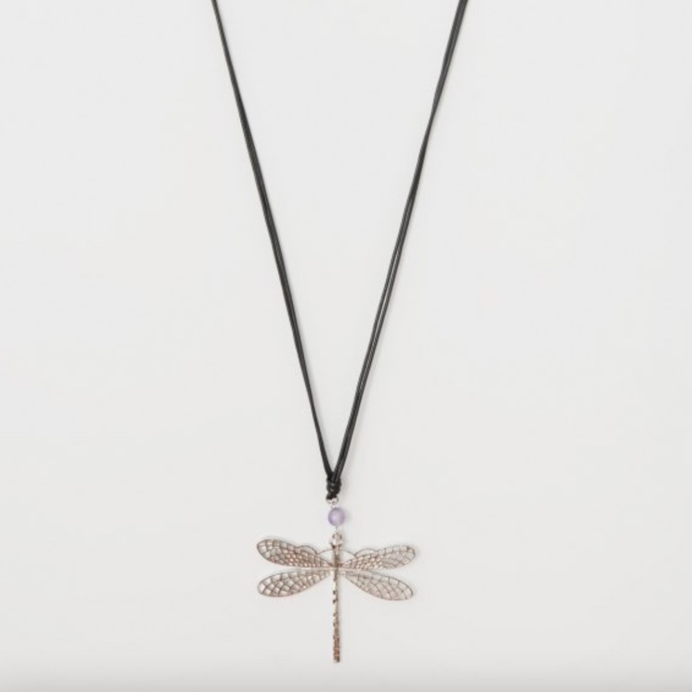 Sfera Adjustable Length Corded Collar with FireFly Pendant NWT